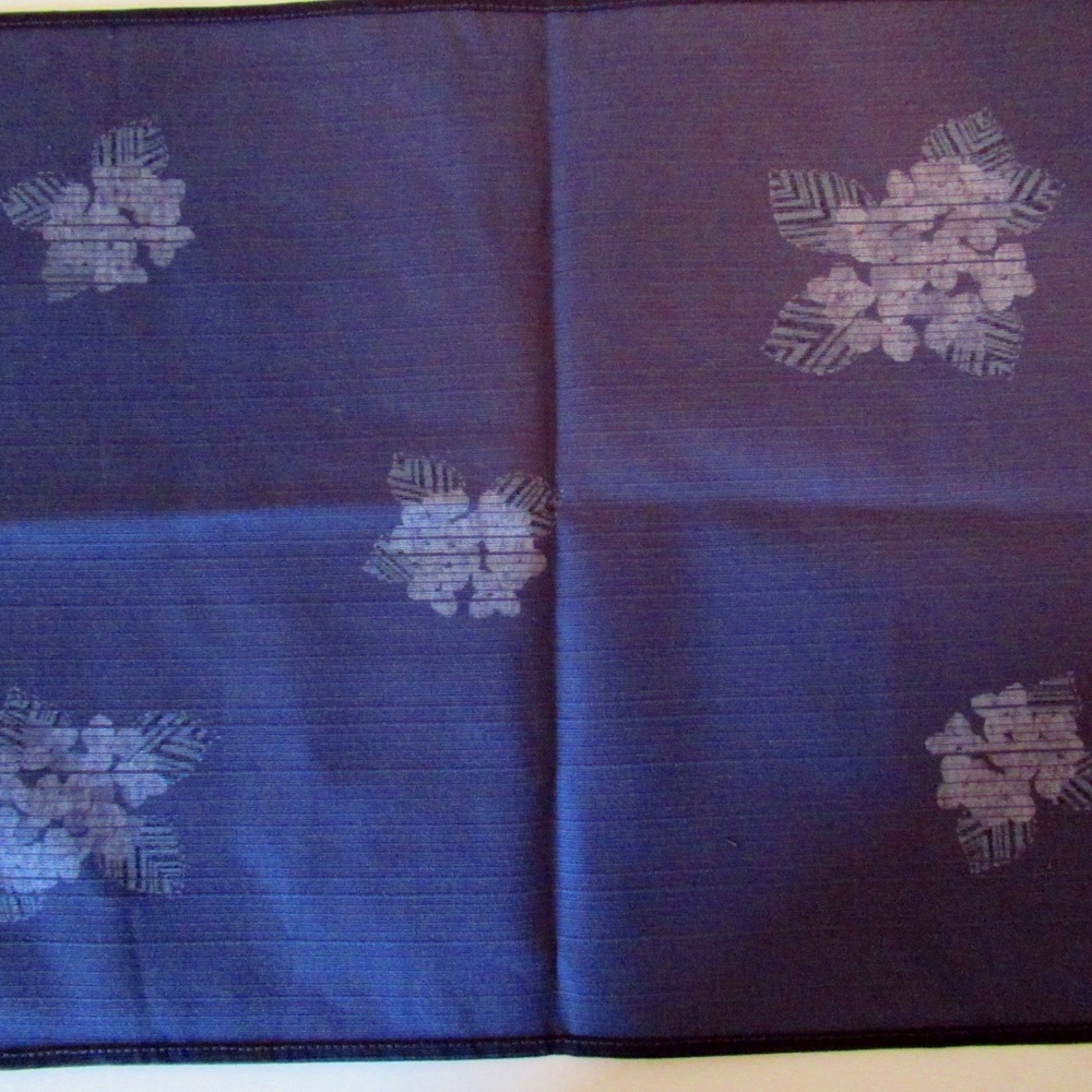 Authentic Japanese Blue with cherry blossom Tea Mat